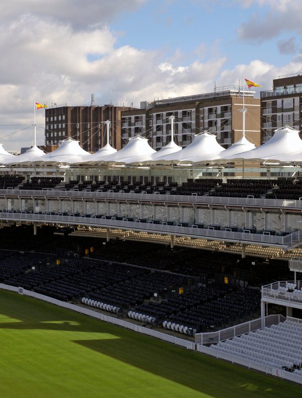 A replacement canopy at Lords Cricket Ground