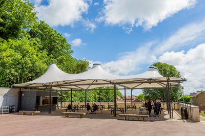 A well used school canopy can benefit from regular inspections to ensure it's safe.