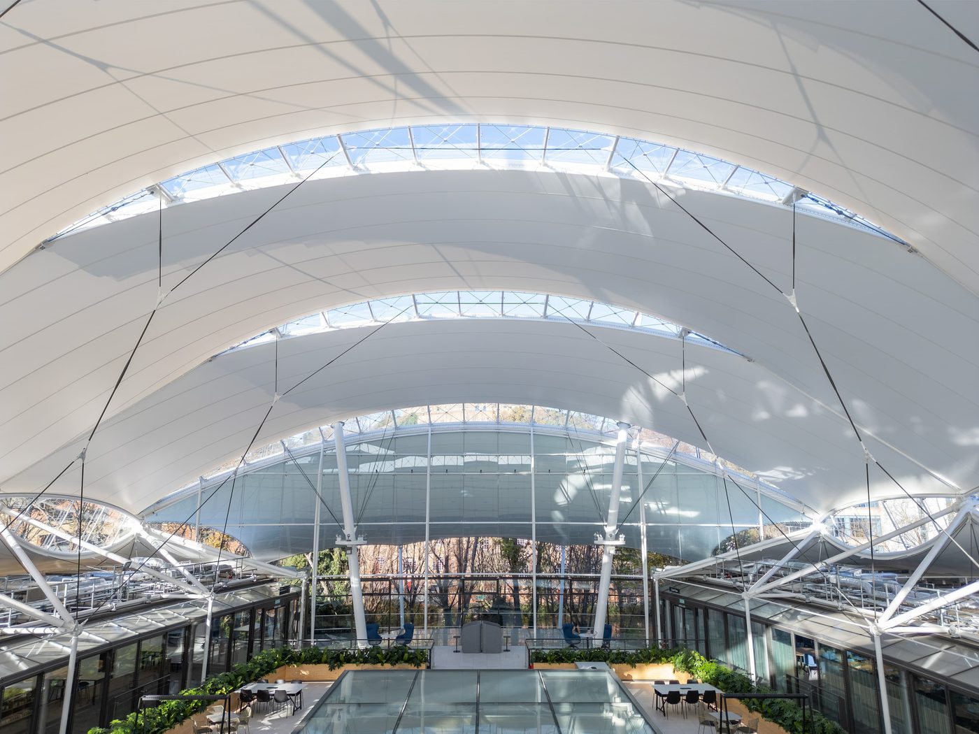 A large replacement canopy for the University of Nottingham